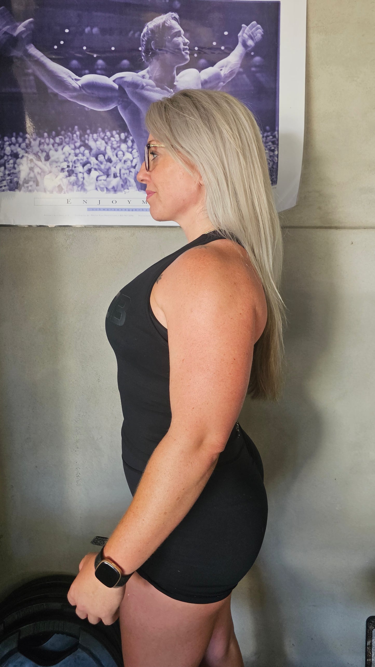 OB Black on Black Crop Tank