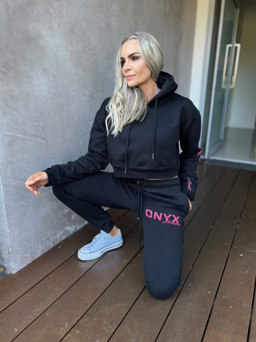 Women's Black Track Pant