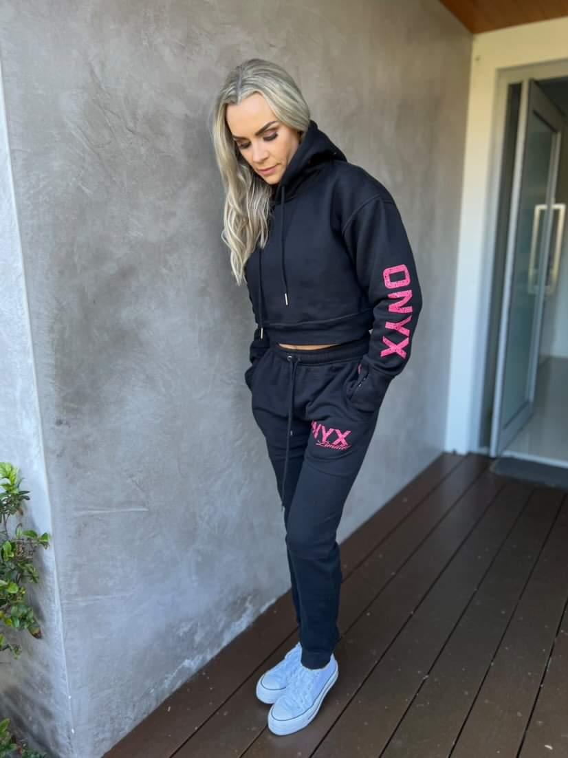 Women's Black Track Pant