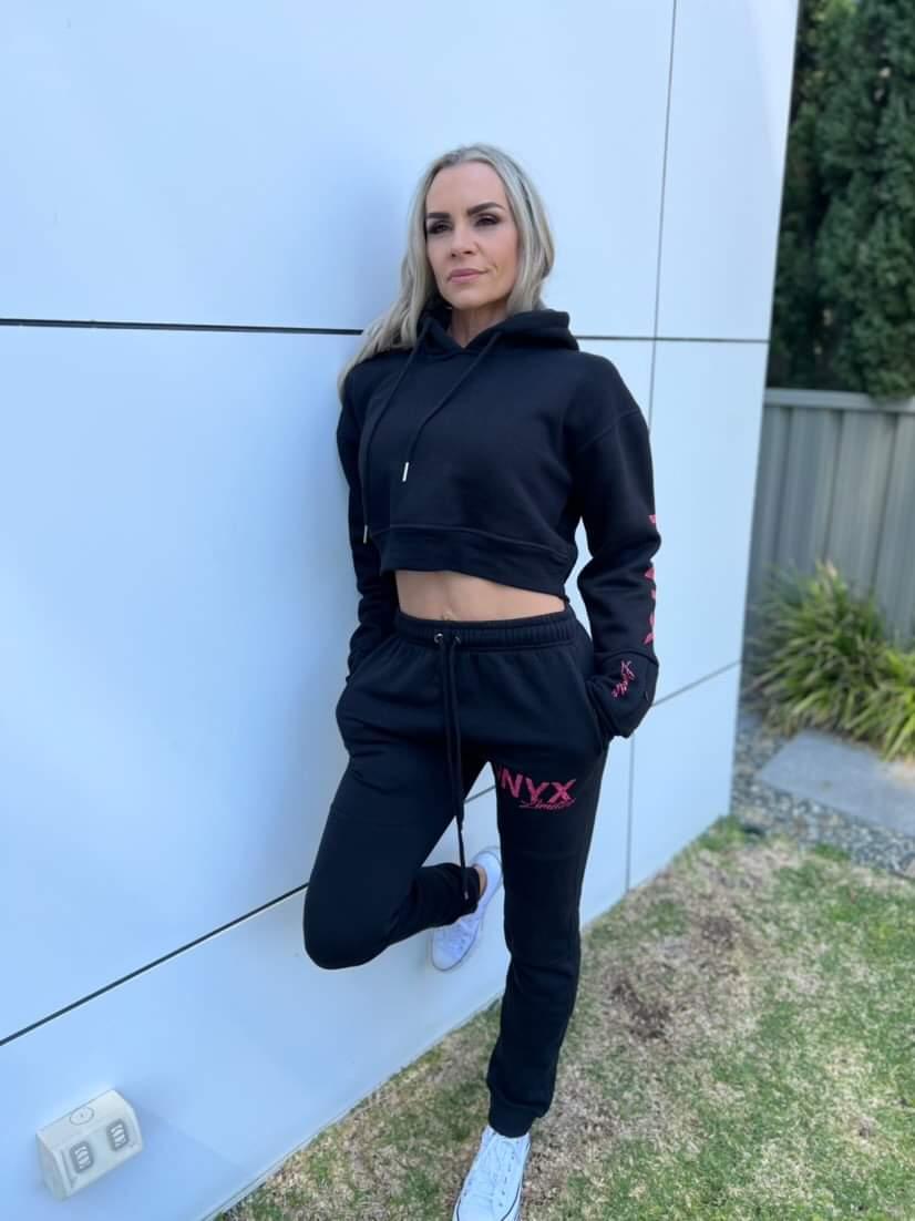 Women's Black Track Pant