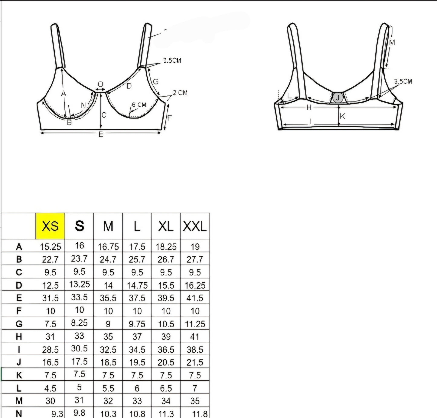 OB Black on Black Underwire Sports bra