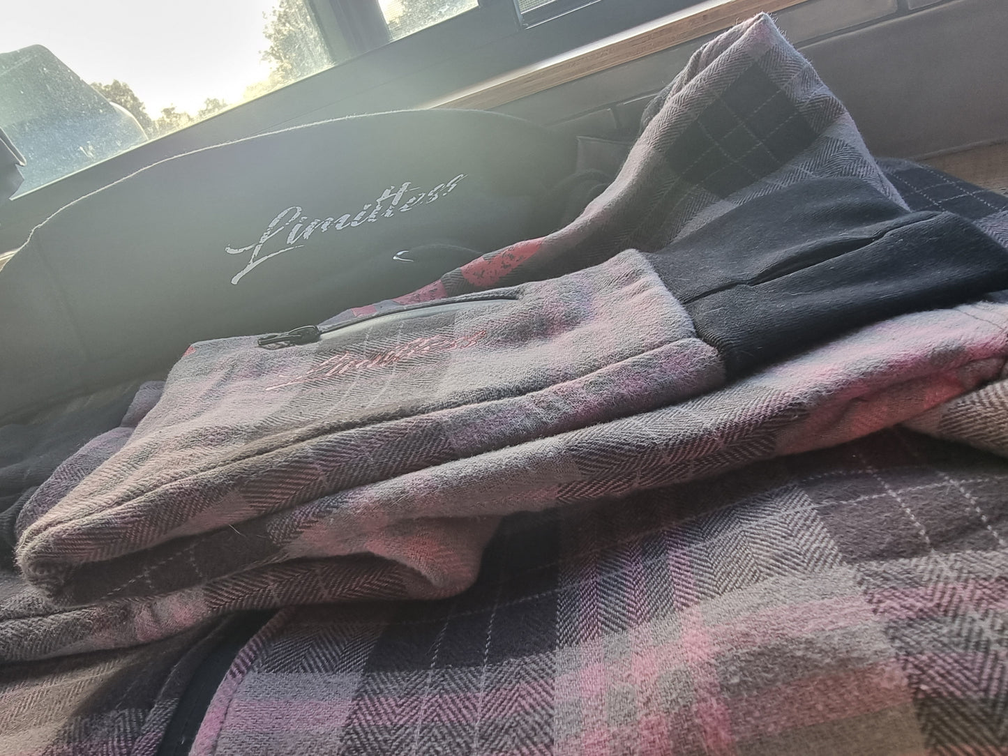 Pink Grey Lumberjacket