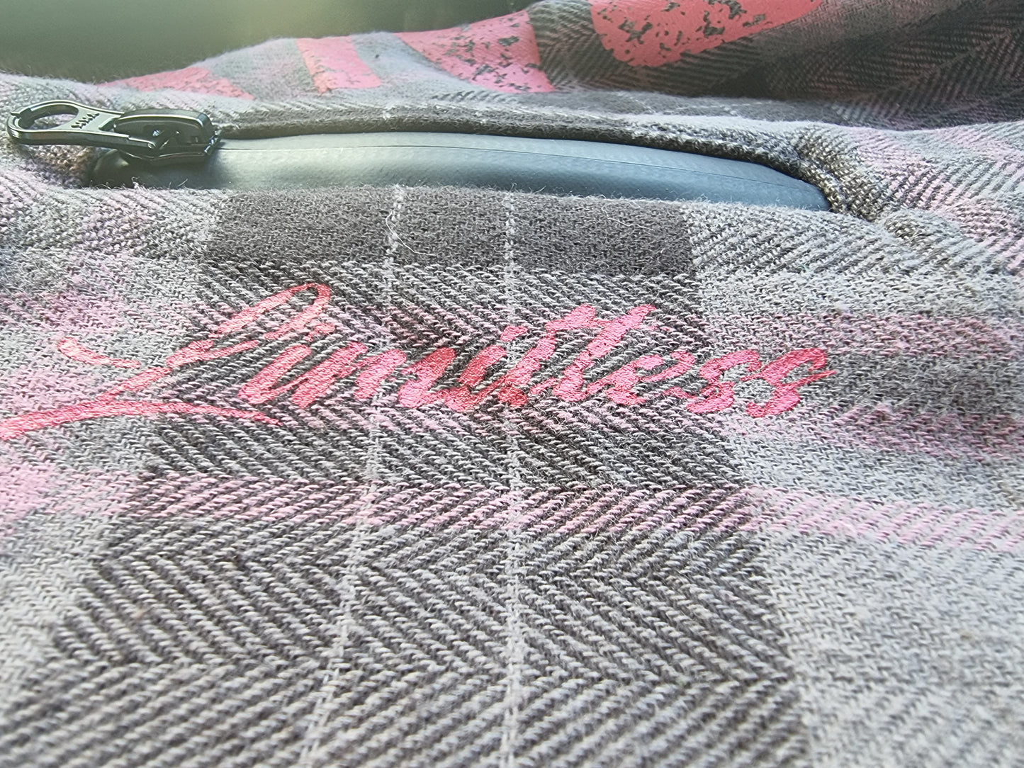 Pink Grey Lumberjacket