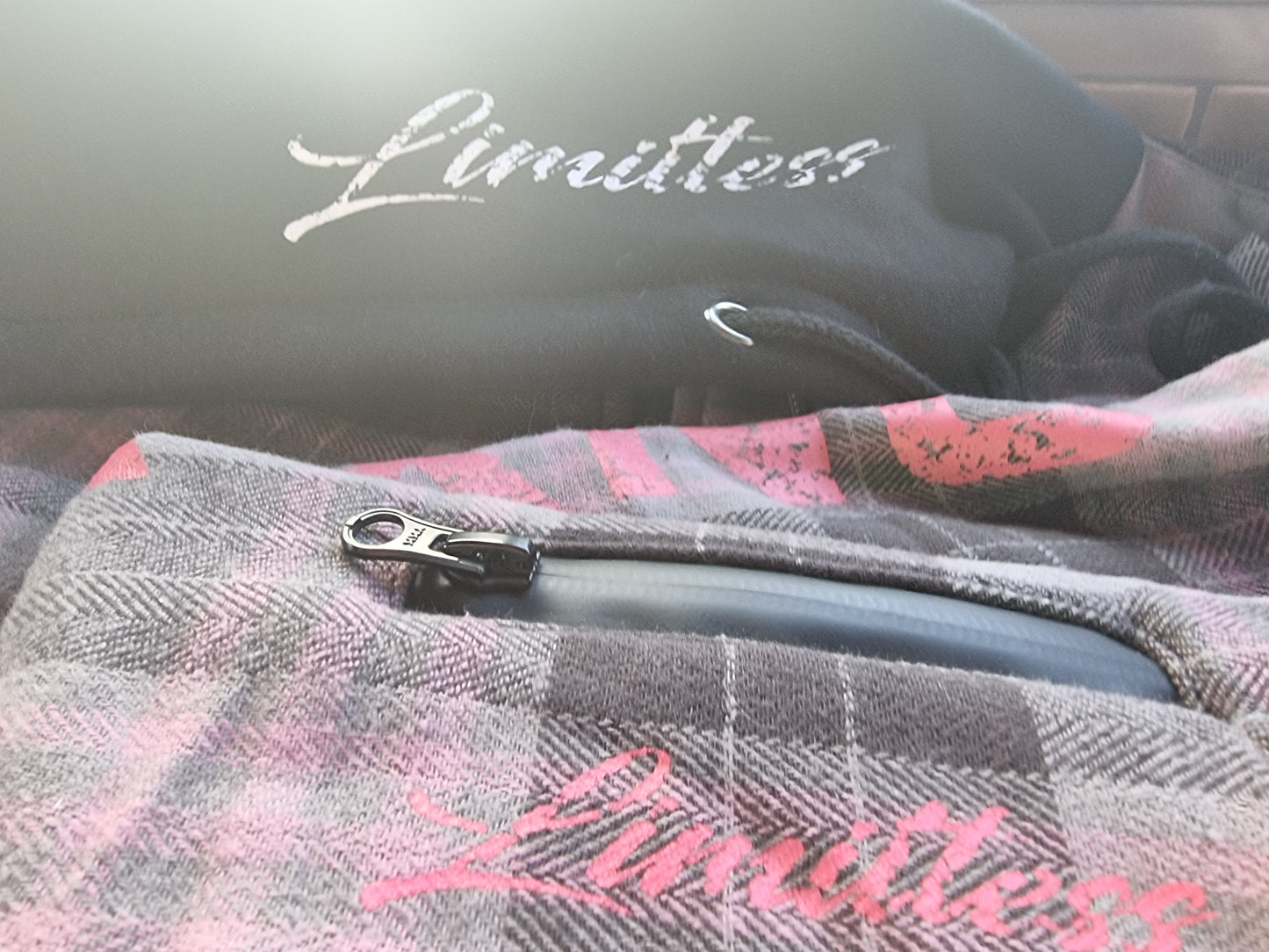 Pink Grey Lumberjacket