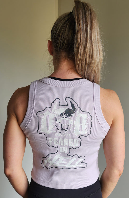 Women's Crop Singlet Pink