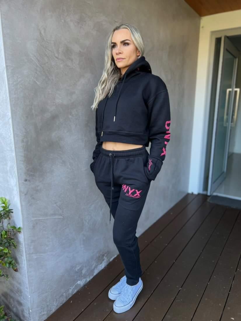 Women's Cropped Hoody Black