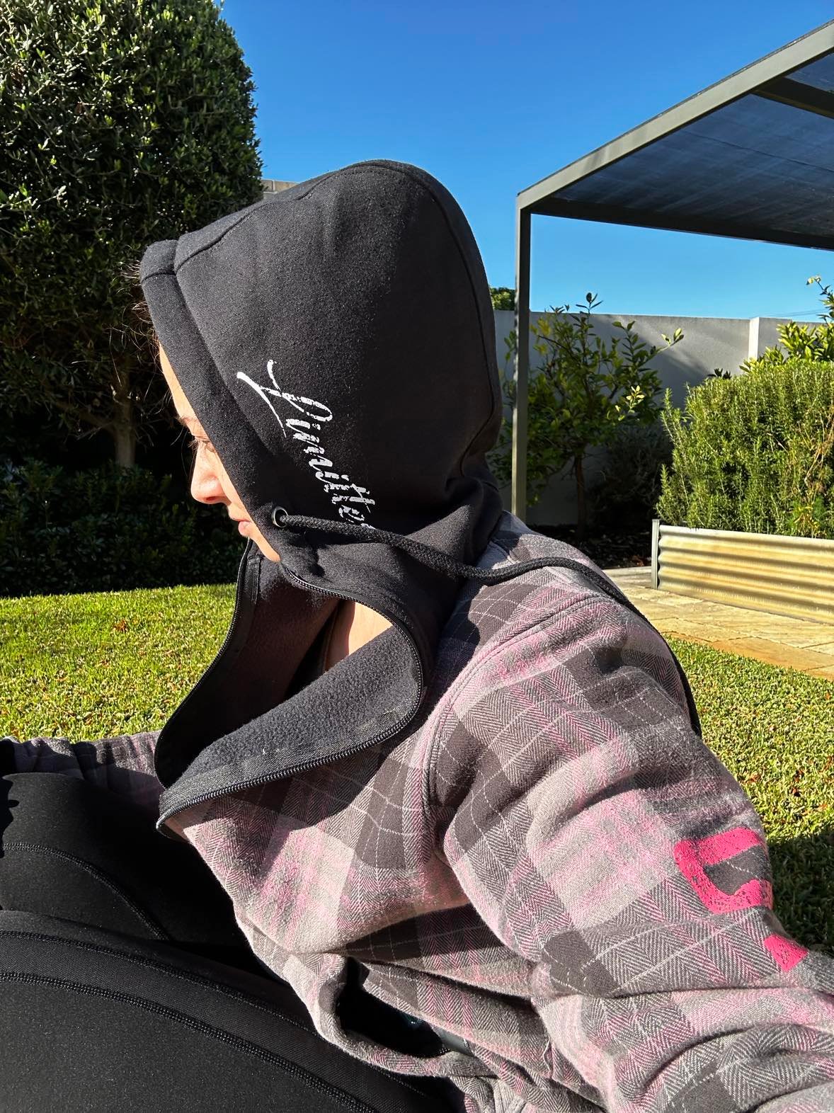 Pink Grey Lumberjacket